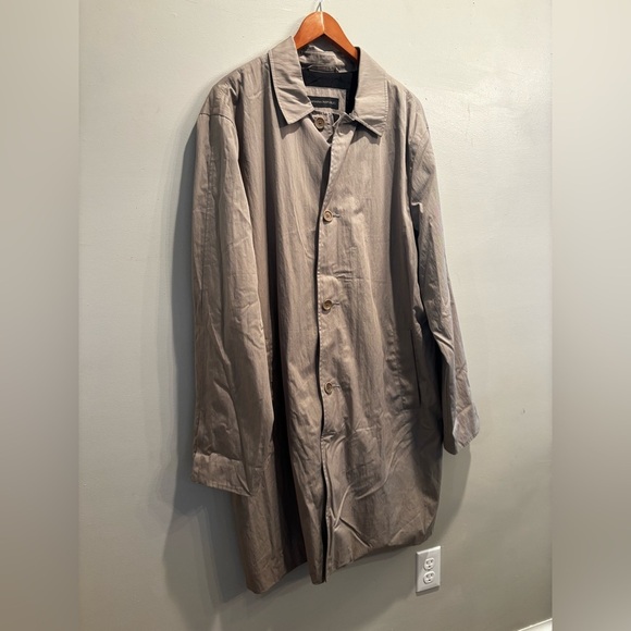 Banana Republic tan Trench Coat XL fall neutral basic minimalist lightweight - Picture 13 of 13